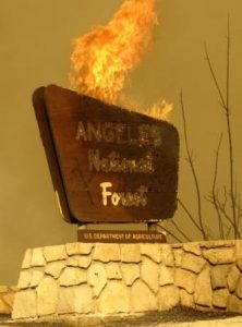 20110401-Station_Fire_sign_burning_3