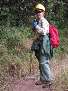 Angeles Mountain Patrol and CORBA Volunteer Robin McGuire