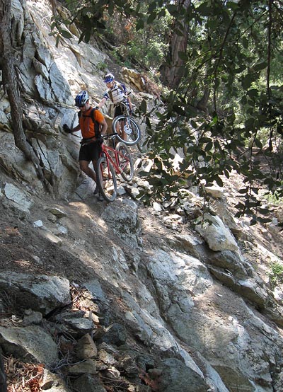 Rim Trail slide area Rim Trail slide area
