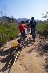 Towing the tools up the hard way
