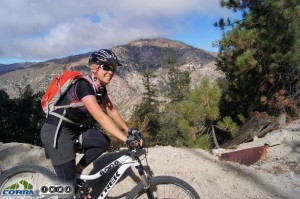 Lori, with Mount Pacifico in the background Lori, with Mount Pacifico in the background