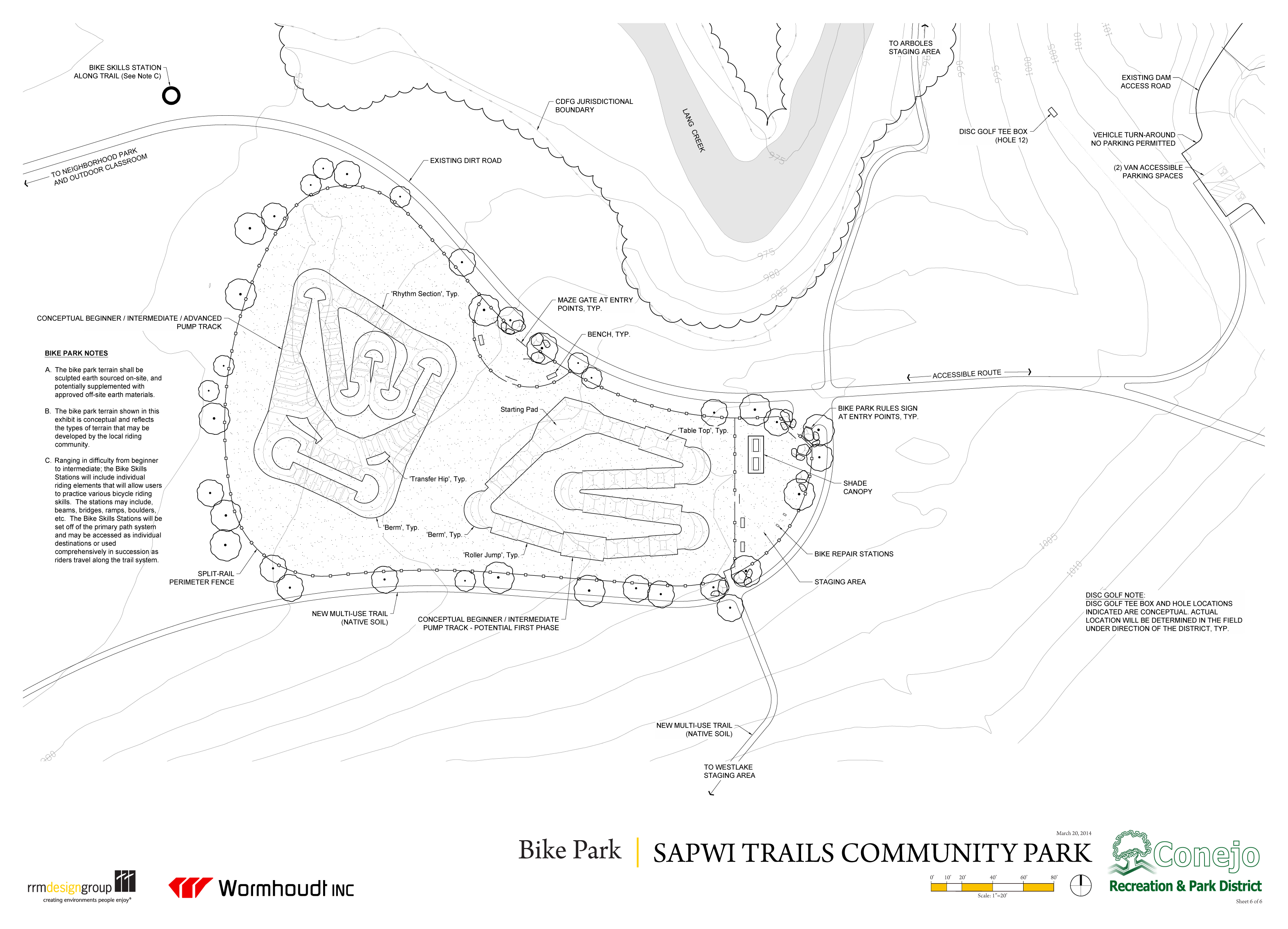 Sapwi Trails Conceptual Bike Park Plan THousand Oaks
