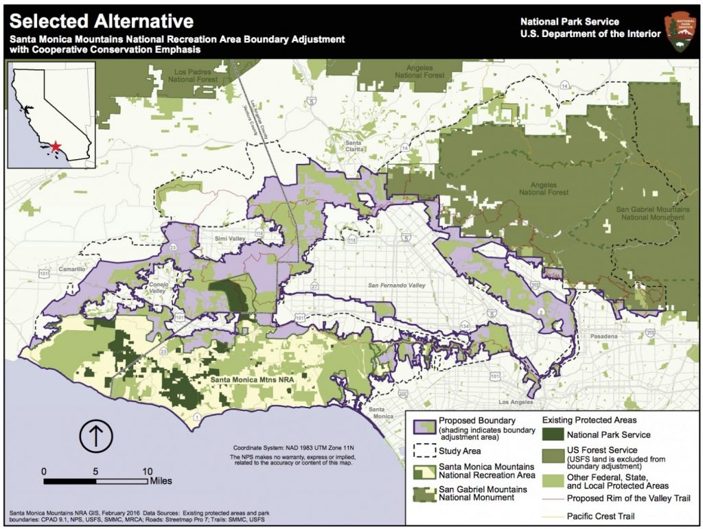 Rim of the Valley Corridor Map